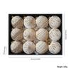 Velvet Wrapped Christmas Ball Set - DIY Tree Decorations & Hanging Ornaments