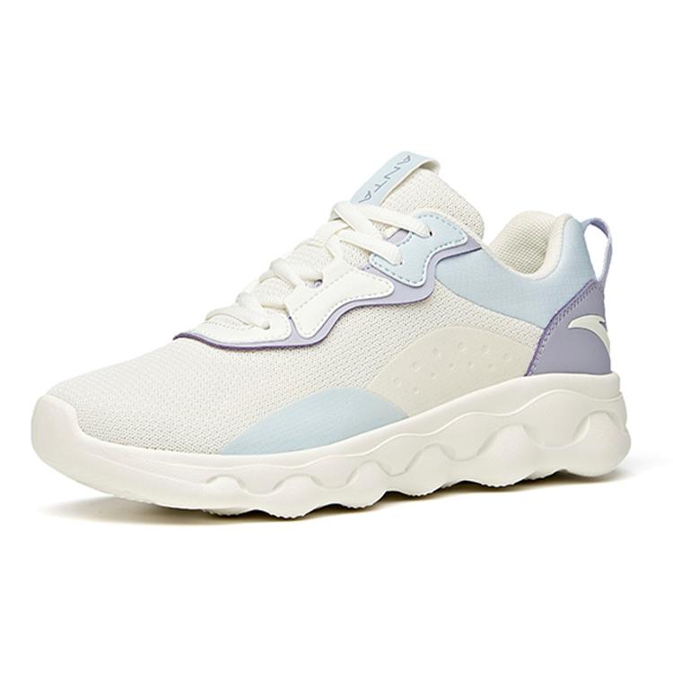 New Anta Running Collection Low Top Running Shoes Women's White Purple Blue Mesh 922115535-5