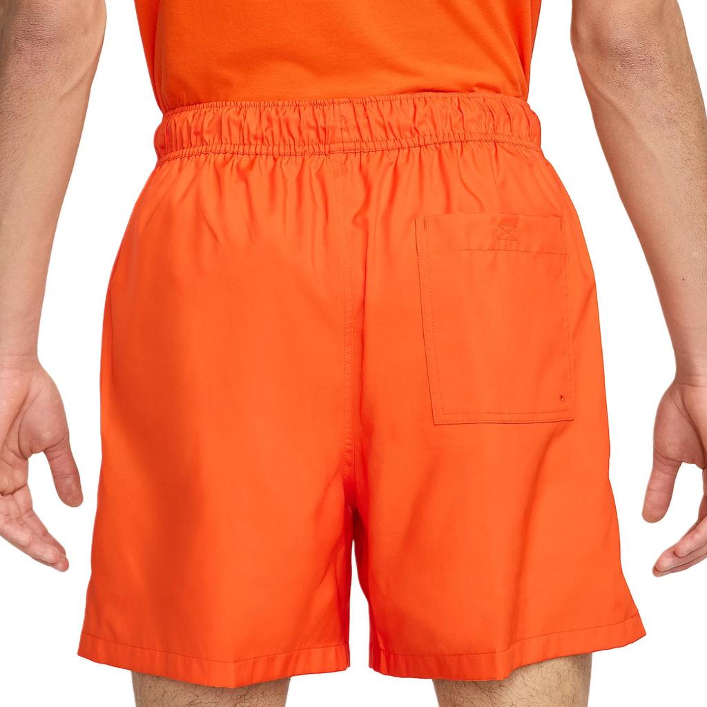 Nike Solid Color Lace-Up Loose Casual Shorts Men Shorts Orange FN3307-819