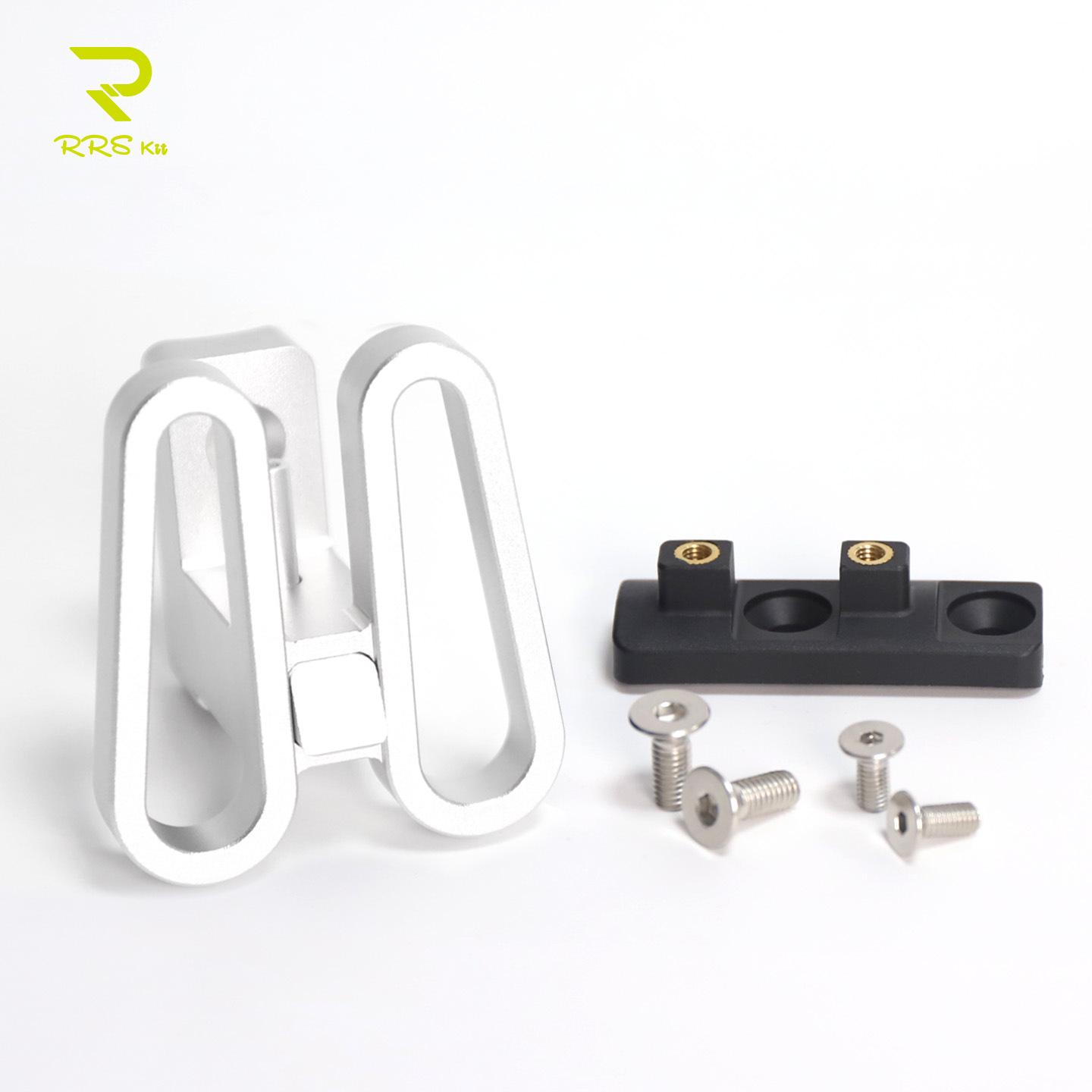 

Rrskit Aluminum Alloy Dahon Folding Bike Handlebar Modification: Three-Hole Pig Nose Front Bag Holder P7P8. срібний