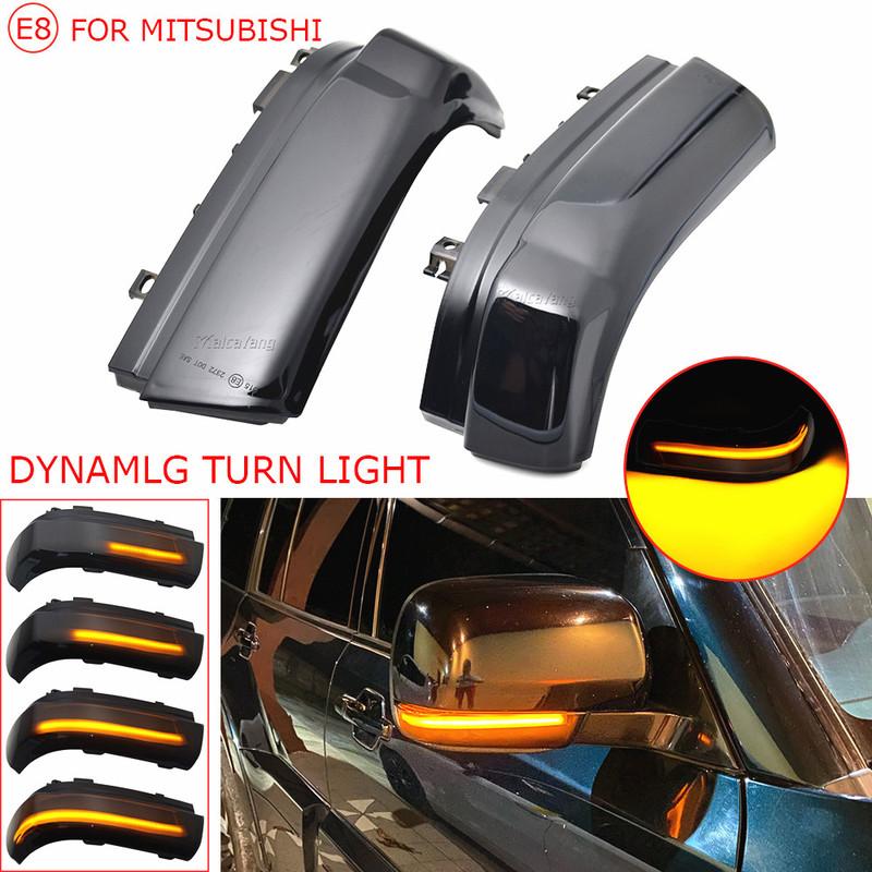 Dynamic Led Turn Signal Rearview Mirror Indicator Blinker Light For Mitsubishi Pajero V73 V77 V93 V97 2006-
