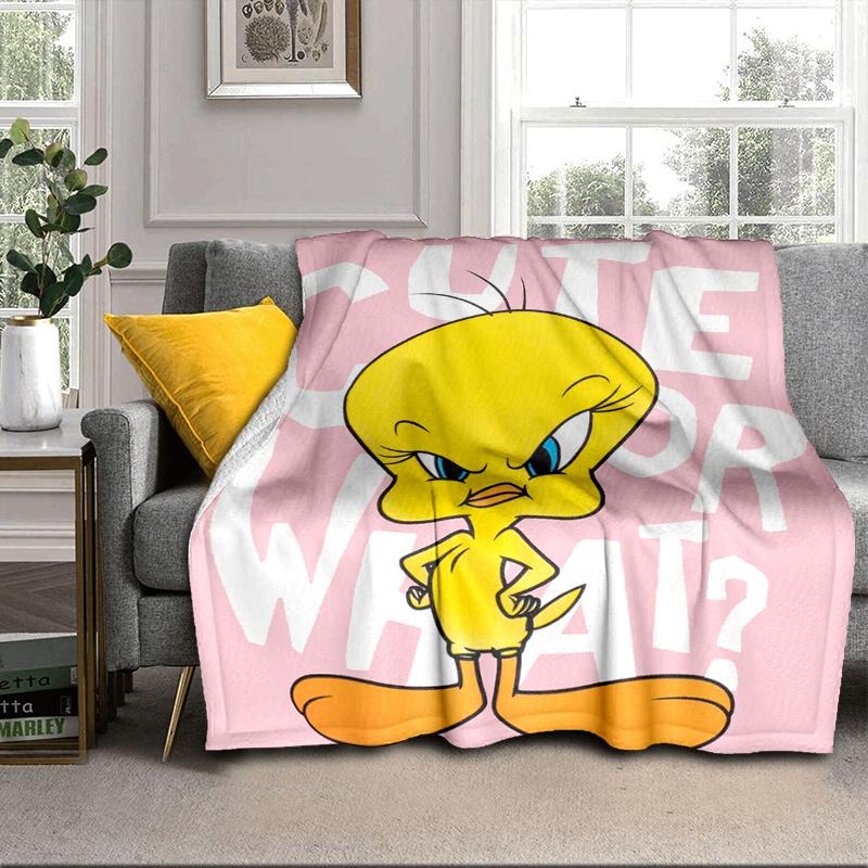 Yellow Bird Blanket Flannel Blanket for bed, sofa, Camping, Hiking, Picnic Essentials, gift for family Fan gifts