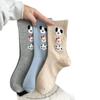 Cute Flocked Three-Dimensional Puppy Socks Internet Celebrity Cartoon Thin Cotton Stacked Socks