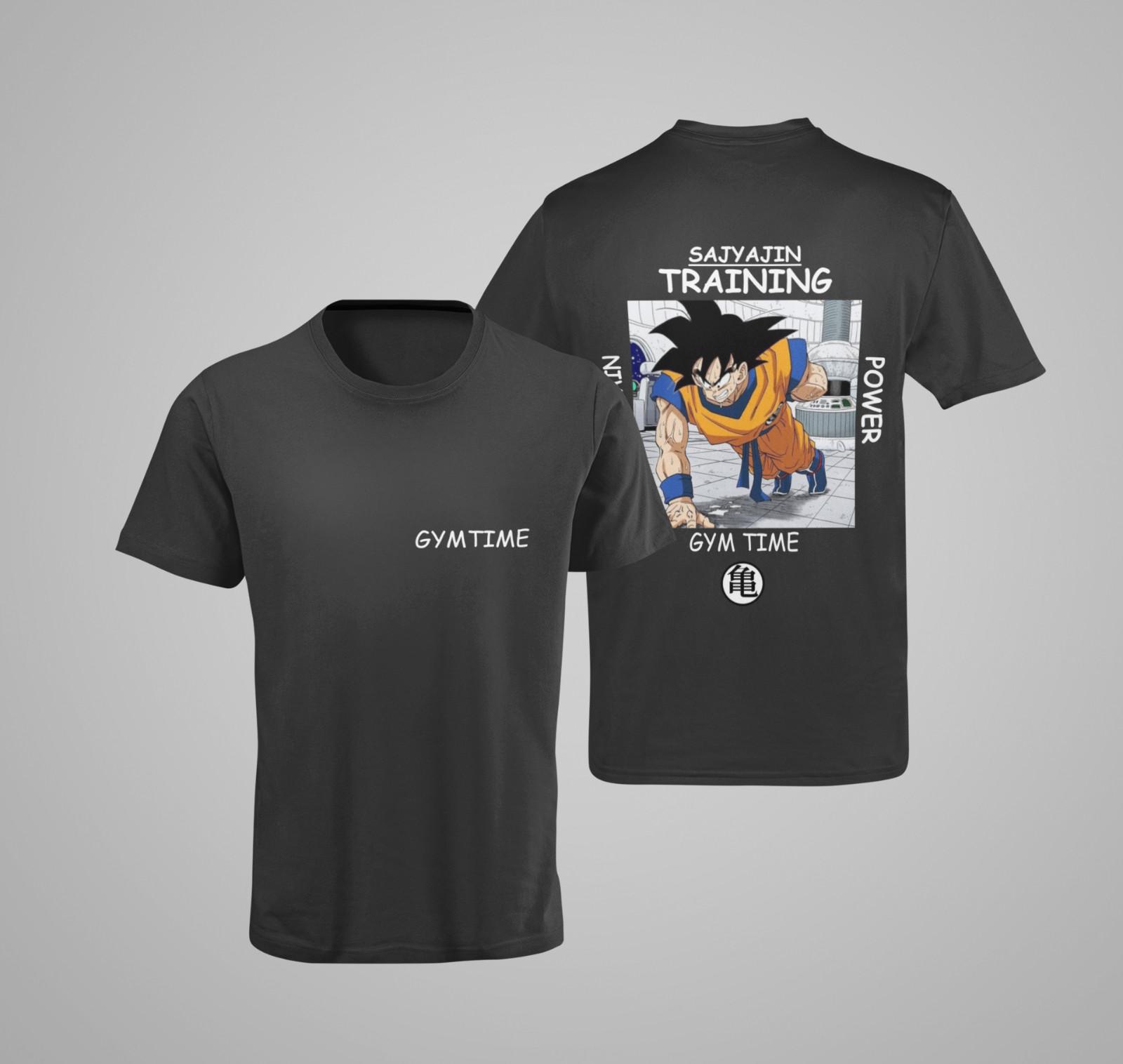 Gym Goku GYMTIME No Pain SAIYAN DRAGON BALL Womens Oversized T-Shirt Mens Womens Tees Top S-XXXL 3XL