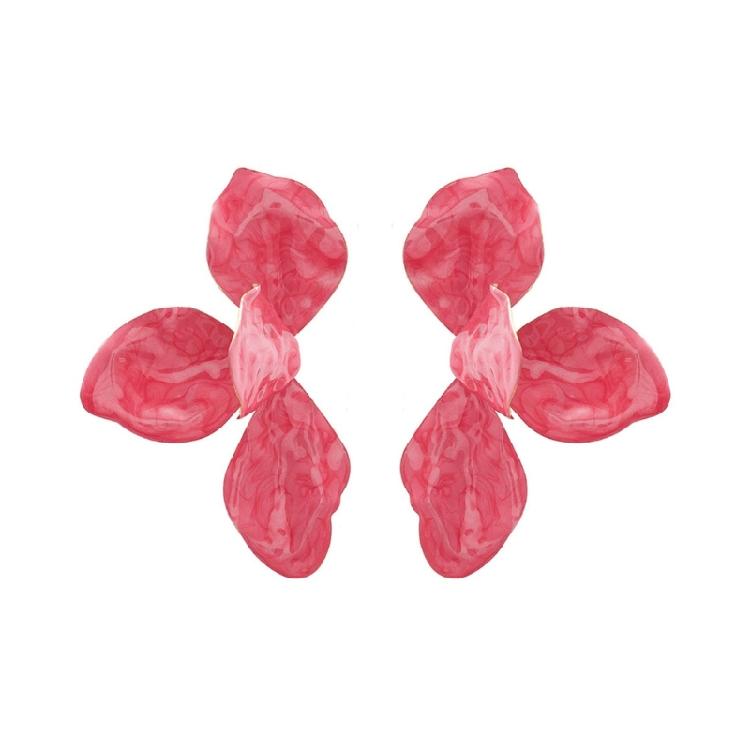 Elegant Flower Studs Earrings Fashion Ear Pendant Flower Ear Jewelry Waterproof Ear Studs Alloy Texture for Daily Party