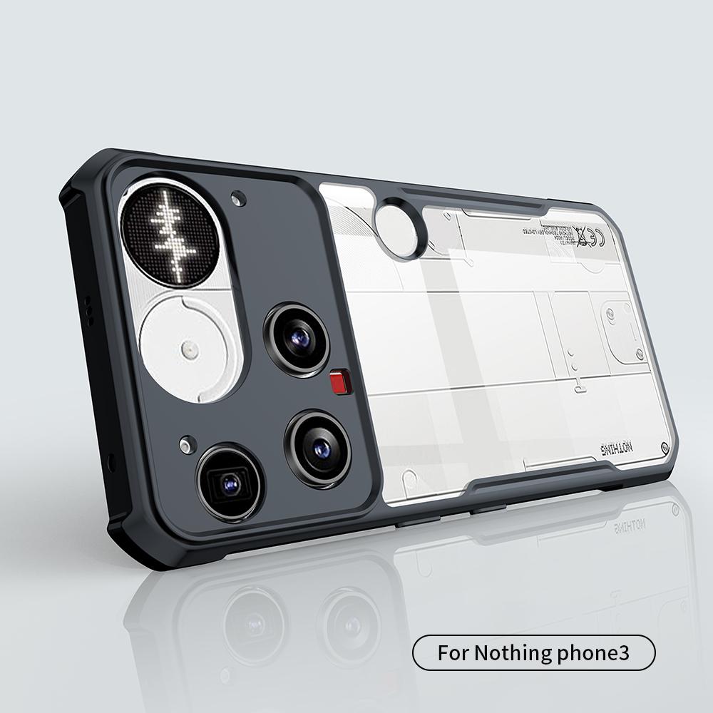 XUNDD For Nothing Phone (3) 5G Case Dropproof TPU+Acrylic Clear Back Phone Cover