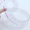 4Pcs/Set Fashion Sewing Ruler Metric Ruler Curve Pattern Classification Painted Icon Ruler Measurement Template