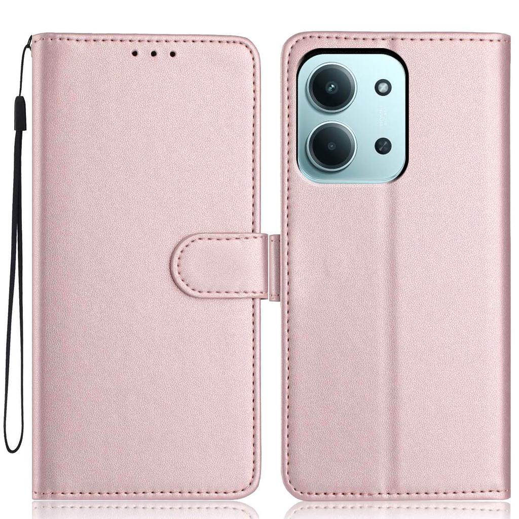 Wallet Case For Xiaomi Redmi 15C 5G (EU) (173mm)/15C 4G (EU) (173mm) Leather Stand Phone Cover with Strap/Multiple Card Slots