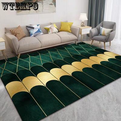 Printed Feather Carpet Plush Living Room Full Floor Mat Modern Simple 3D Bedroom Bed Blanket Study Table and Chair Mat