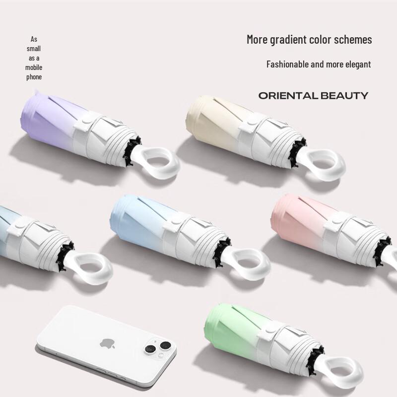 Portable 5-Fold UV Protection Capsule Umbrella