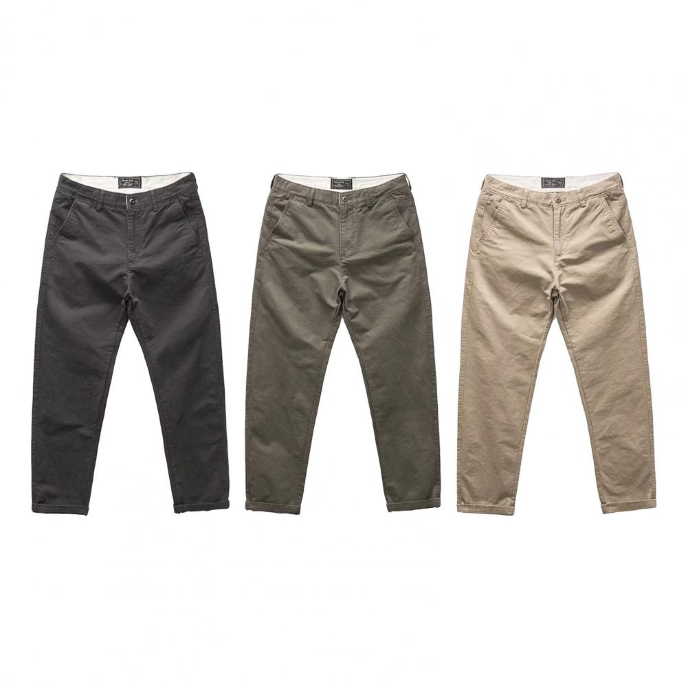 Heren Broek Mid Taille Los Effen Kleur Meerdere Zakken Losse Knoop Rits Sluiting Retro Ademend Recht Zacht Dagelijks Gebruik Outdoor