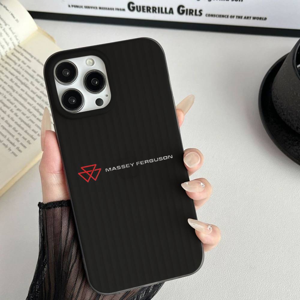 Massey Ferguson Phone Case Stripe Silicone For For IPhone 11 12 13 14 15 16 17 Plus Pro Max Cover