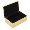 Vintage Jewelry Box Carved Elegant Colorfast Zinc Alloy Soft   Lining Trinket Storage Box for Dressing Table Shelf