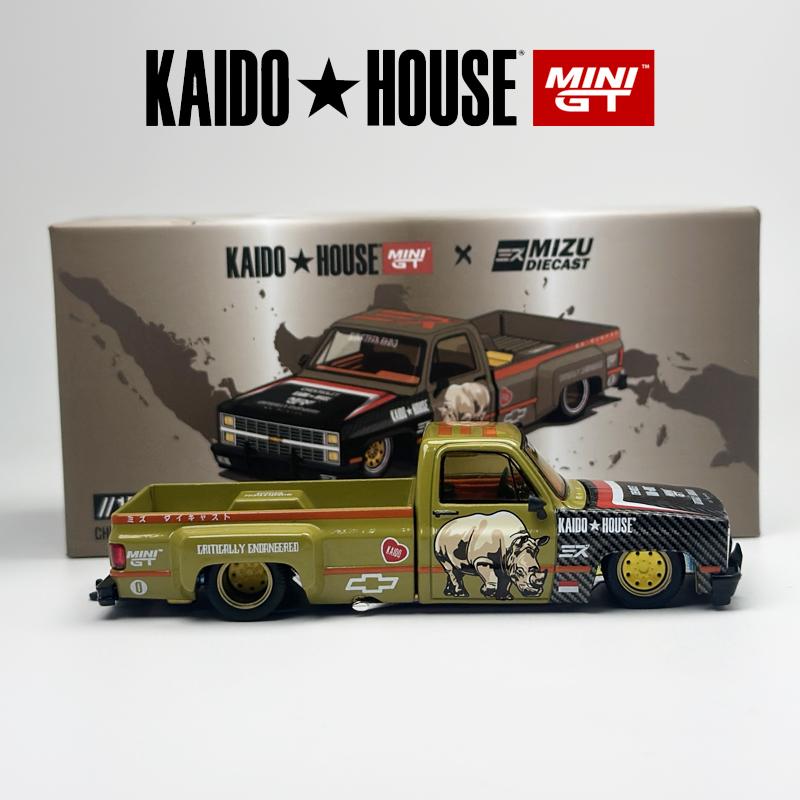 AABHB1 Kaido House + MINIGT Chevrolet Silverado "Sumatran Rhino" alloy car model Chase 153