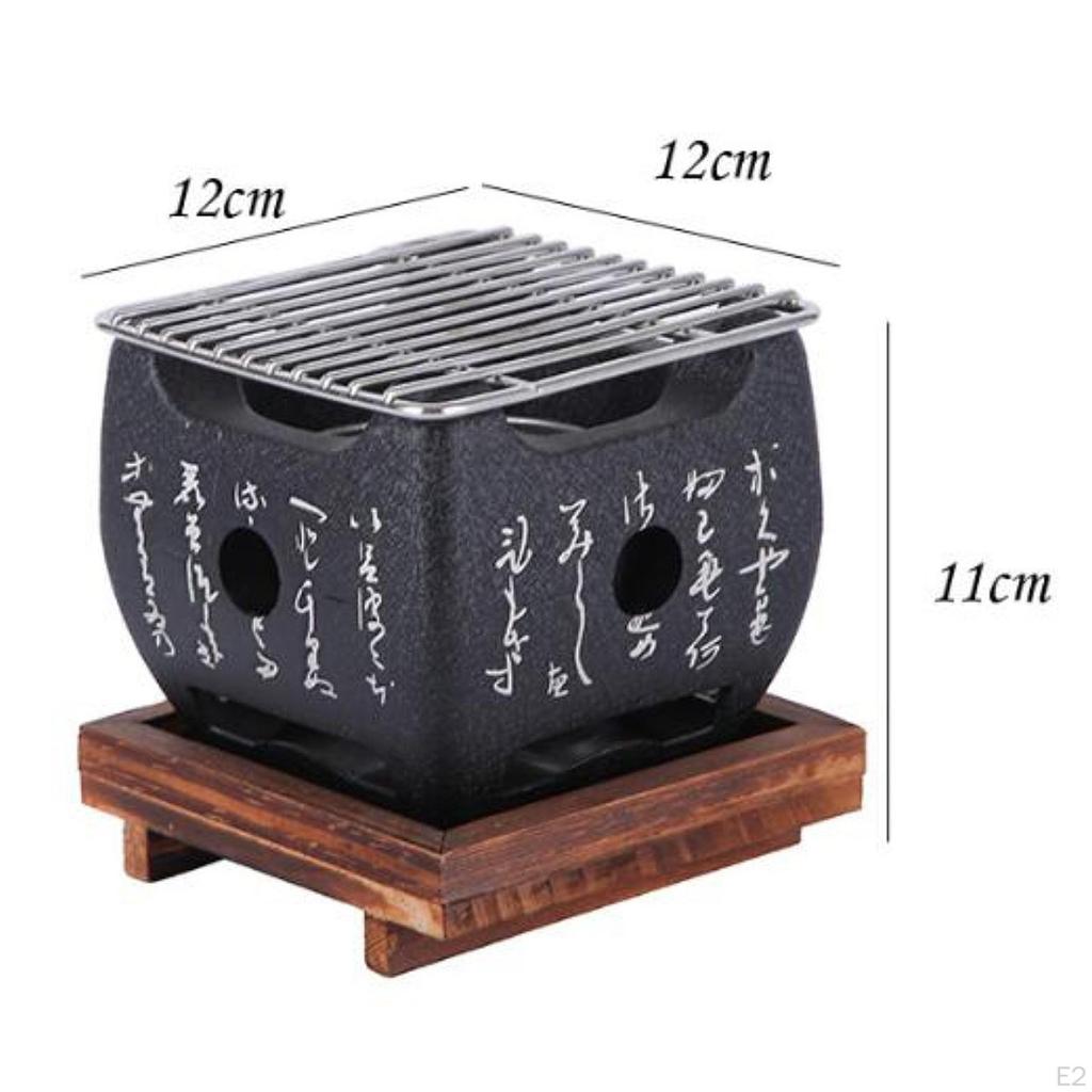 Japanese Style Barbecue Grill BBQ Plate,Barbecue Tool Accessories,Tabletop,Food Charcoal