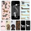 Phone Case For Samsung A13 A33 A35 A55 A73 A53 A23 A51 A71 A21S A12 A31 A41 A05s A03S A15 A25 A32 5G Cover Dachshund Sausage Dog