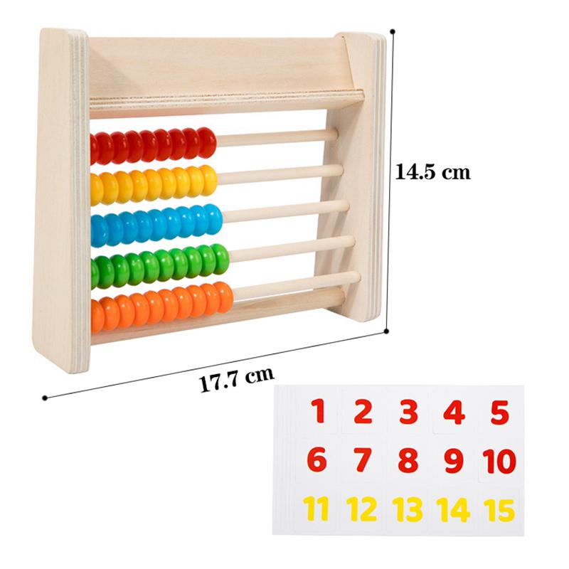 Toys Educational Toys Wooden Abacus Montessori Math Number Study Calculation Play 1 to 100 Kindergarten Math Counting Children