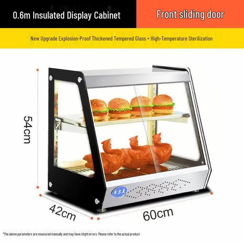 Sloping Heated Food Display Cabinet