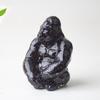Statue de Gorille en Résine avec Pierres de Cristal Naturelles Pour Décoration de Bureau Cadeau Pour Amis