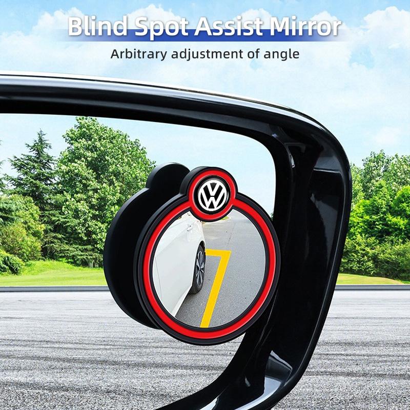 RSQ1 Car Stickers Rearview Mirror Auxiliary Blind Spot Assist Mirror with Suction Cup For VW Scirocc Beetle Tiguan Sharan Touran