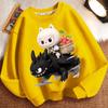 Cute Round-neck Hoodies for Children, Long-sleeved Loose Hoodies for Boys and Girls  Spring and Autumn