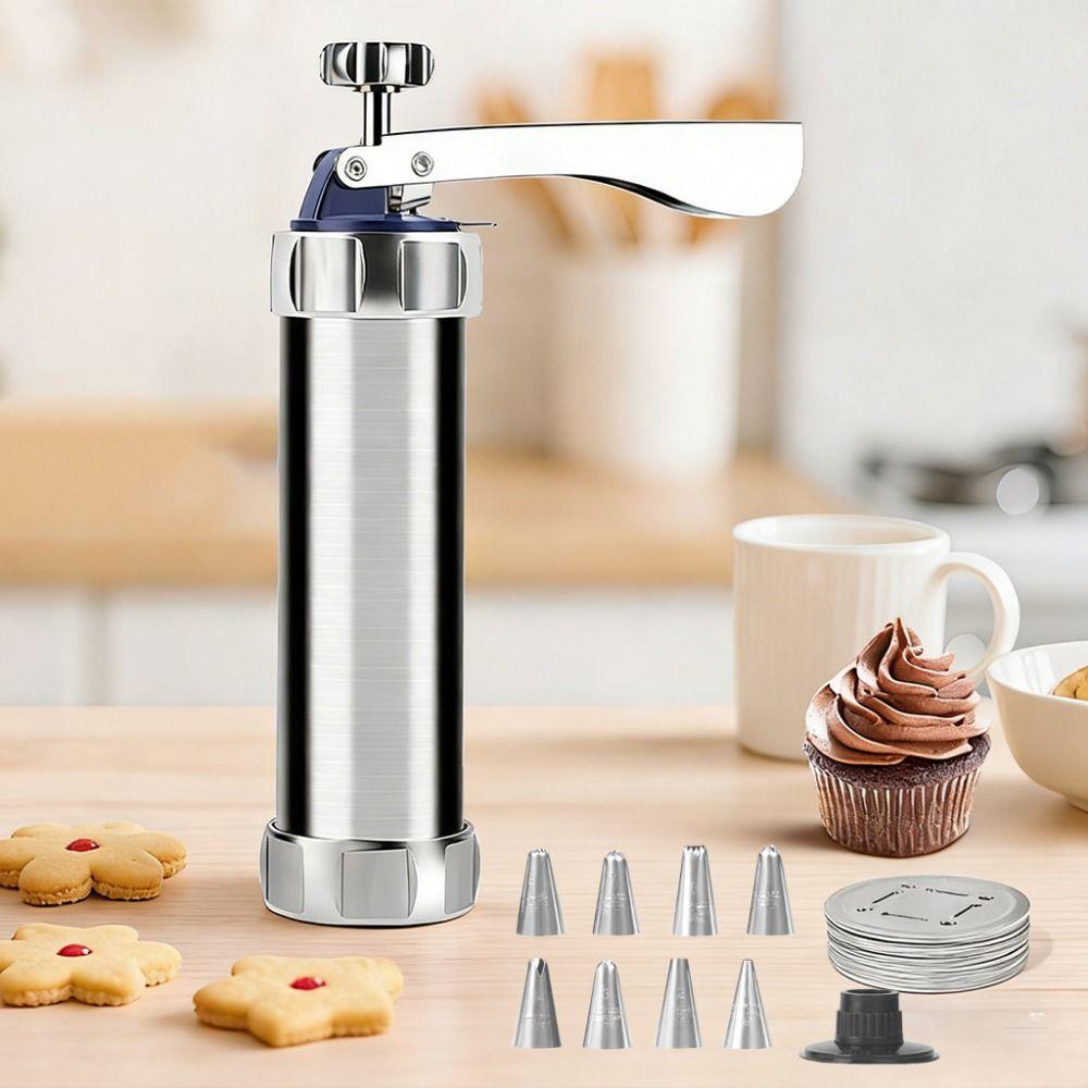 Simple operation Cookie Press Kit 20 Cookie Discs Spritz Cookie Maker Kit Biscuit Maker set  Baking