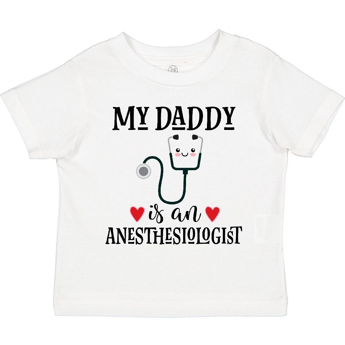 Inktastic Anesthesiologist Daddy Baby Gift Toddler T-Shirt Clothing Medical Kid 100