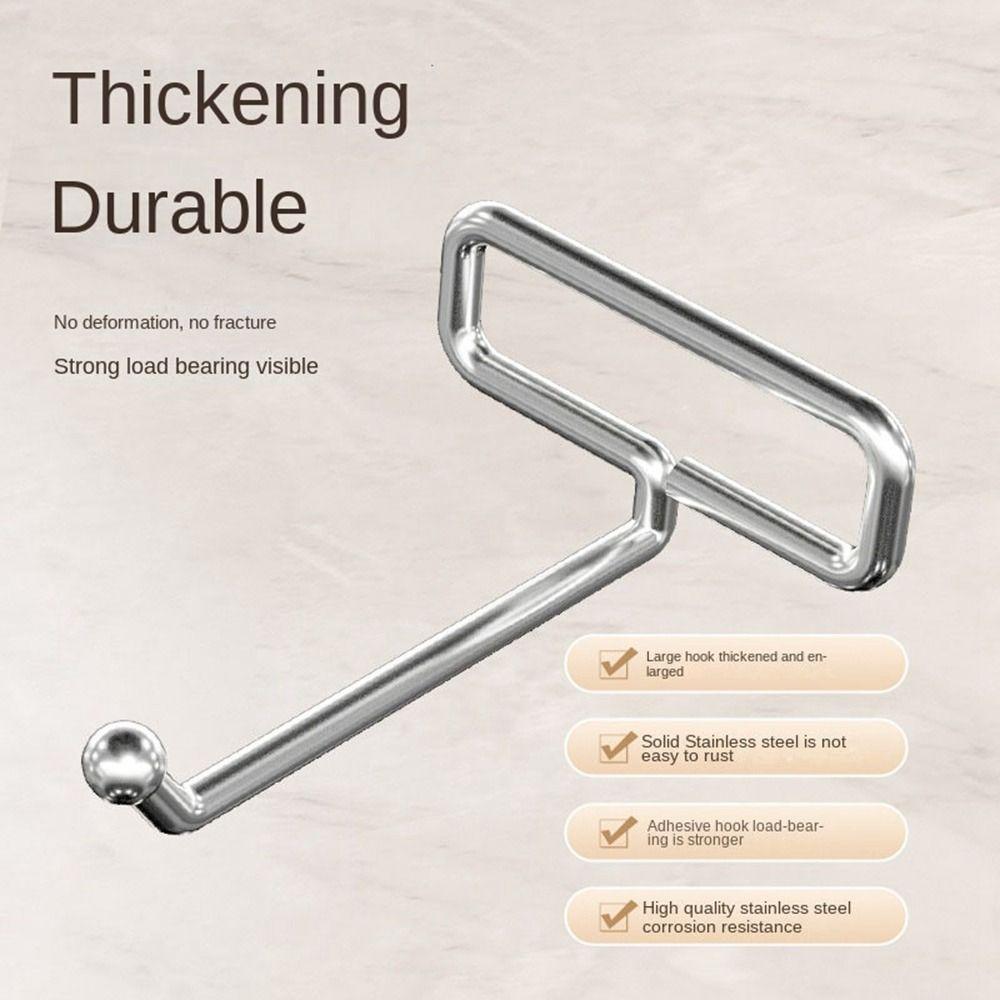 Nástěnný věšák Háček na oblečení Děrovací/Bez děrování Závěsný stojan Nový Nástěnný věšák Háček Domov