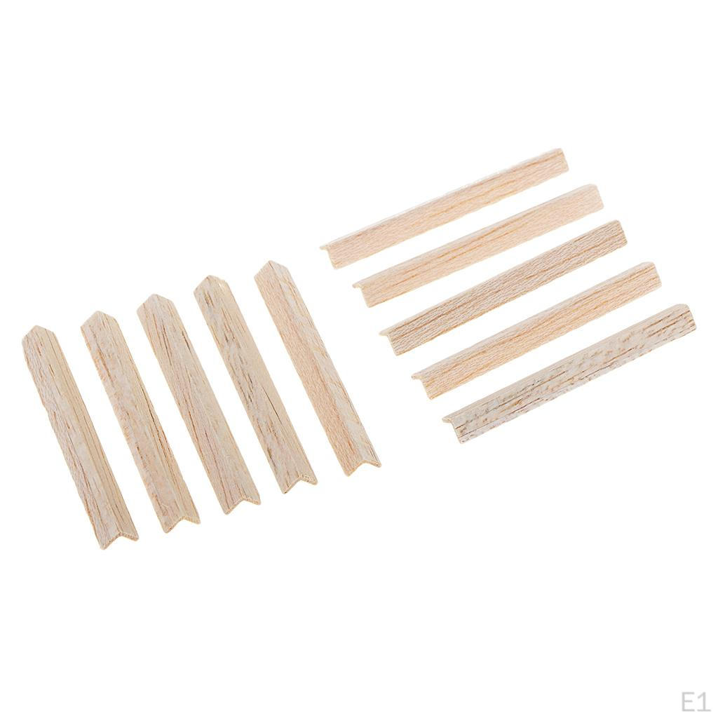 10 Wooden Sticks Balsa