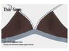 Französischer Triangel-Cup Damen-BH-Set - Schlankmachender Effekt, Tiefer Ausschnitt, Sexy, Schöner Rücken, Herbst Dünner Stil