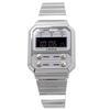 [CASIO] CASIO Digital Watch Reproduction Design A100WE-7B Men's Overseas Model Silver x Gray [Par...