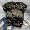 T-shirt Round Neck Short Sleeved Loose Base Shirt Digital 3D T-shirt