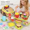 Role-Playing Kitchen Toy Set: Foldable Cash Register, Cooking, BBQ, Hamburger Toy Car