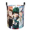 My Hero Academia Izuku Midoriya Laundry Hamper Basket Shoto Todoroki Ochaco Uraraka Living Room Laundry Organization