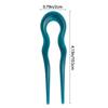 Retro Style U Shaped Hairpin Curved Hair Stick Shell Hair Pin Metal Hair Pin Fork Sticks Pins Women Girls Gift Hair Styling Tool