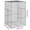 VidaXL Panier gabion avec couvercle 100x100x150 cm fer galvanisé, mur en gabion, mur de soutènement en gabion, clôture en 3295213