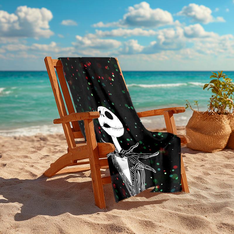 1pc Nightmare Before Christmas Microfiber Beach Towels Quick Dry Towel Sand Beach Towels Pool for Travel Swim Pool. S7290136