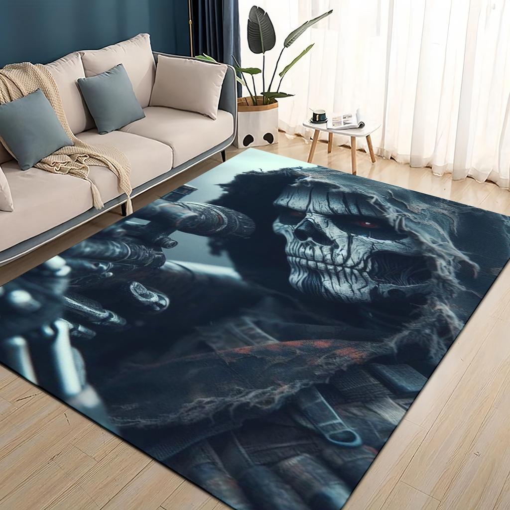 COD 27 Style New Call of Duty Ghost Simon Gun Games Carpet Rug for Living Room Bedroom Home Sofa,Kids Play Non-slip Floor Mat