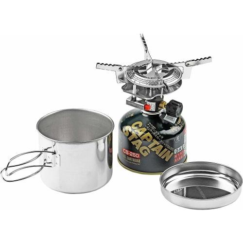 

Captain Stag One Person Pot Set Auric Small Gas Burner Sove/Cooker Set M-6400