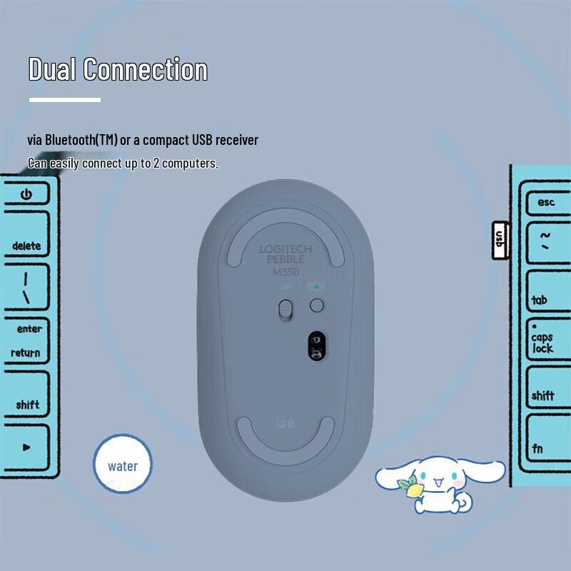 Logitech Pebble Stardust Cinnamoroll Dual-Mode Wireless Mouse