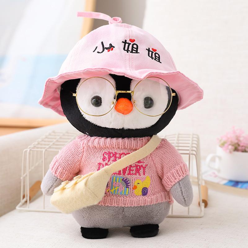 30cm Cartoon Cute Dress Up Penguin Plush Toy Stuffed Soft Kawaii Penguin Doll Animal Pillow Birthday Gift For Kids Children