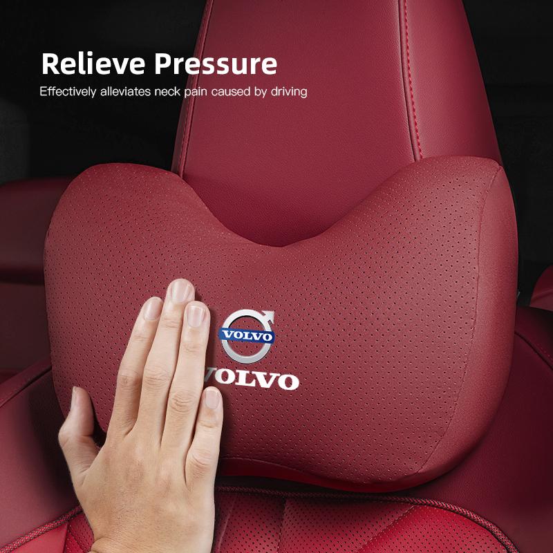Car Seat Headrest Lumbar Support Memory Cotton Pillow Keychain For Volvo XC90 V90 V60 XC60 V40 EC40 EX40 S80 S60 S90 C40 C30 C70