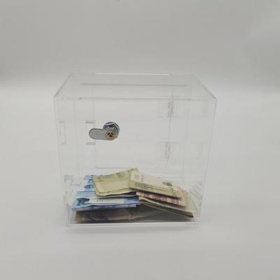 Salvadanaio per Bambini Scatola Risparmio Bambini Bloccabile Scatola Soldi Acrilica Trasparente con Soluzione Ideale Risparmio per Adulti Bambini per Regalo