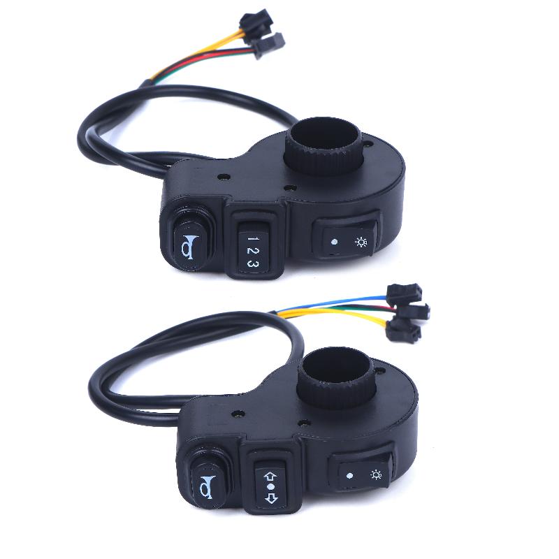 1/3Pcs Motorcycle Accessories 3In1 E-Bike Light On-Off Switch Horn Turn Signal Switches For Motorcycle Handlebar Switch