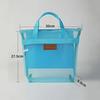 1pc Mesh Toiletry Storage Bags with Handle Large Capacity Makeup Bag Portable Travel Toiletries Handbags Cosmetic Organizer