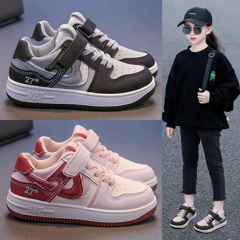 Mädchen Sportschuhe 2025 Frühling und Herbst neue Kinder weichsohlige atmungsaktive Board Schuhe Jungen Freizeitschuhe mittelgroße und ältere Kinder Laufsh