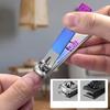 Klassische Edelstahl-Farbverlauf-Nagelknipser Flache und Diagonale Nagelknipser Nagelschneidewerkzeug-Set für Nail Art Maniküre-Werkzeuge Geschenke