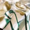 Print Large Scarf Elegant Imitation Silk Shawl Casual Sunscreen Windproof Head Wraps Satin Scarves for Women