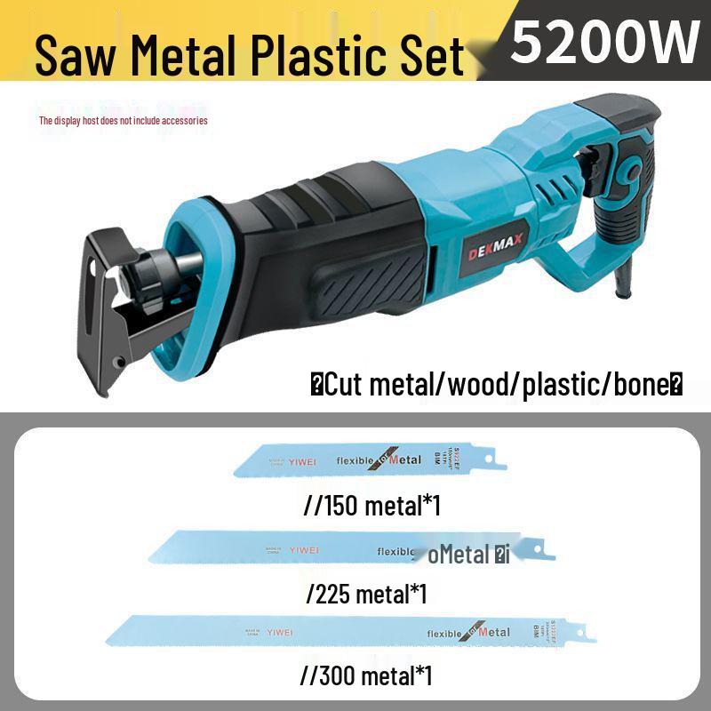 High-Power German Electric Handheld Reciprocating Saw for Cutting Metal & Wood