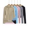 European & American Style Zipper Cable Knit Hooded Cardigan Sweater – Spring Arrival